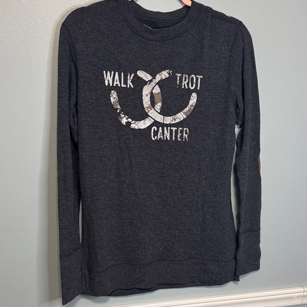 Walk Trot Canter Women's Black Long Sleeve‎ Top